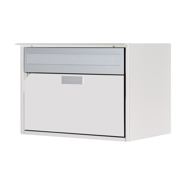 Huber Briefkasten Alu 400, Reinweiss